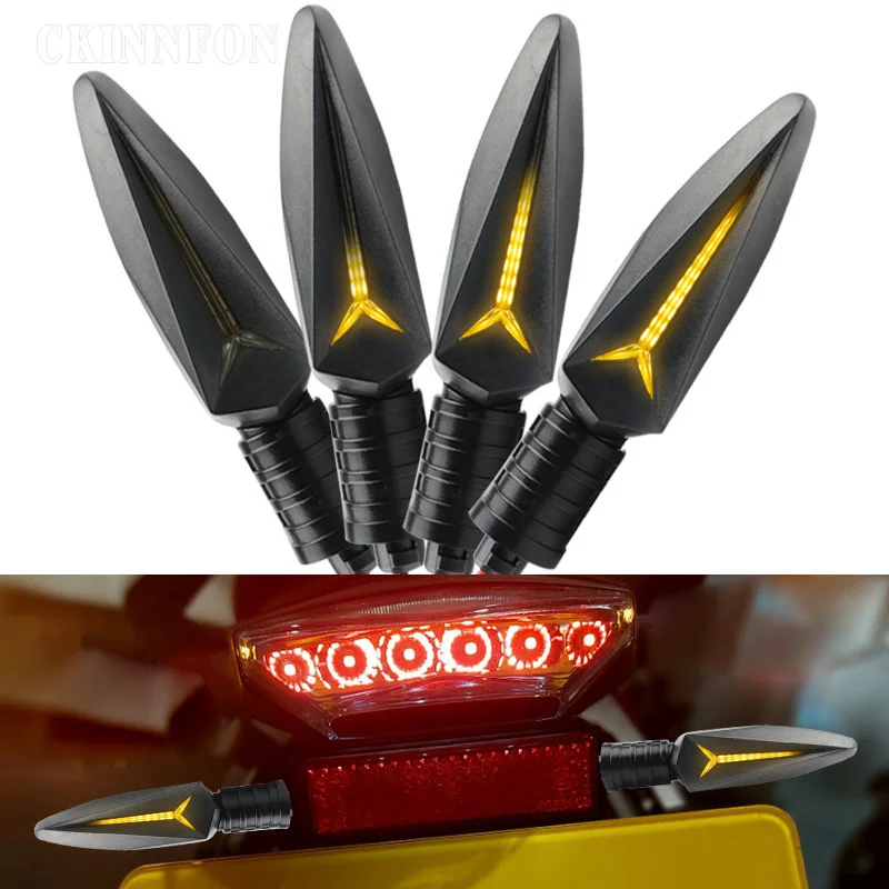

DHL 20Pcs/lot Motorcycle Signal Light Running Water LED Front Turn Signal Assembly is Suitable for BMW R1200GS F800F650GS F700GS