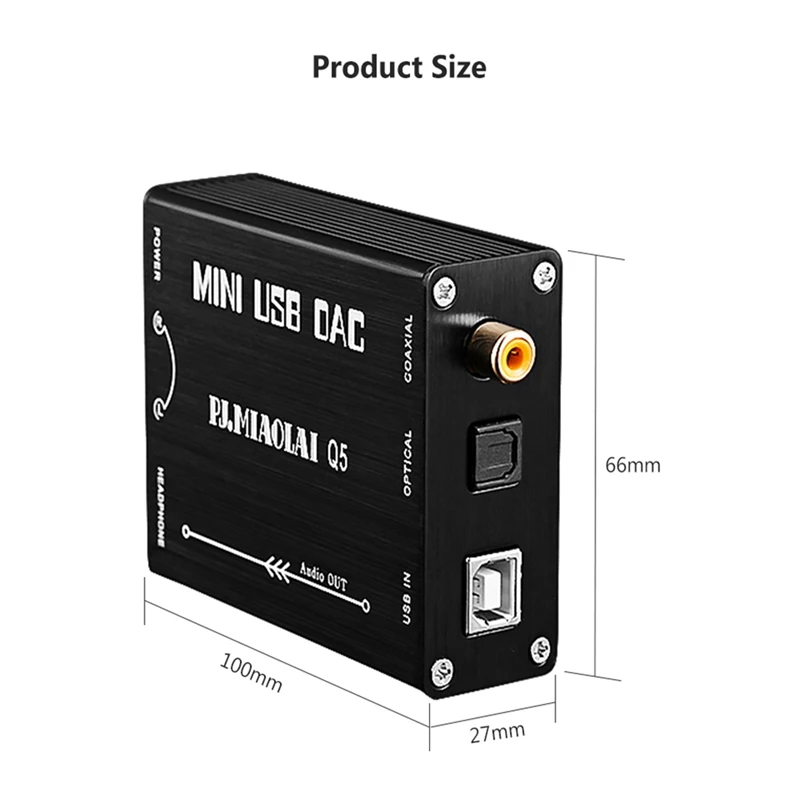 Аудио декодер Q5 HIFI PCM2704 OTG внешняя звуковая карта USB для компьютера аудиовыход