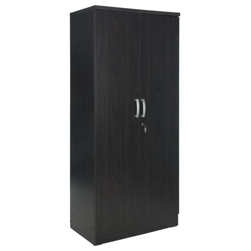 

Harmony Wood Two Door Armoire Wardrobe Cabinet in Tobacco
