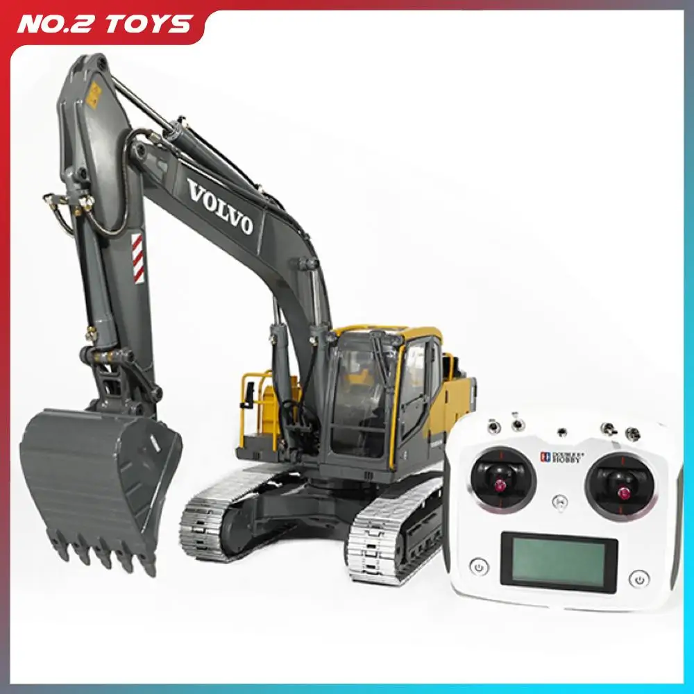 

Гидравлический Радиоуправляемый экскаватор Double E 1:14 из сплава, Радиоуправляемый грузовик, тягач из сплава, бесщеточный двигатель, инженерная машинка, игрушки