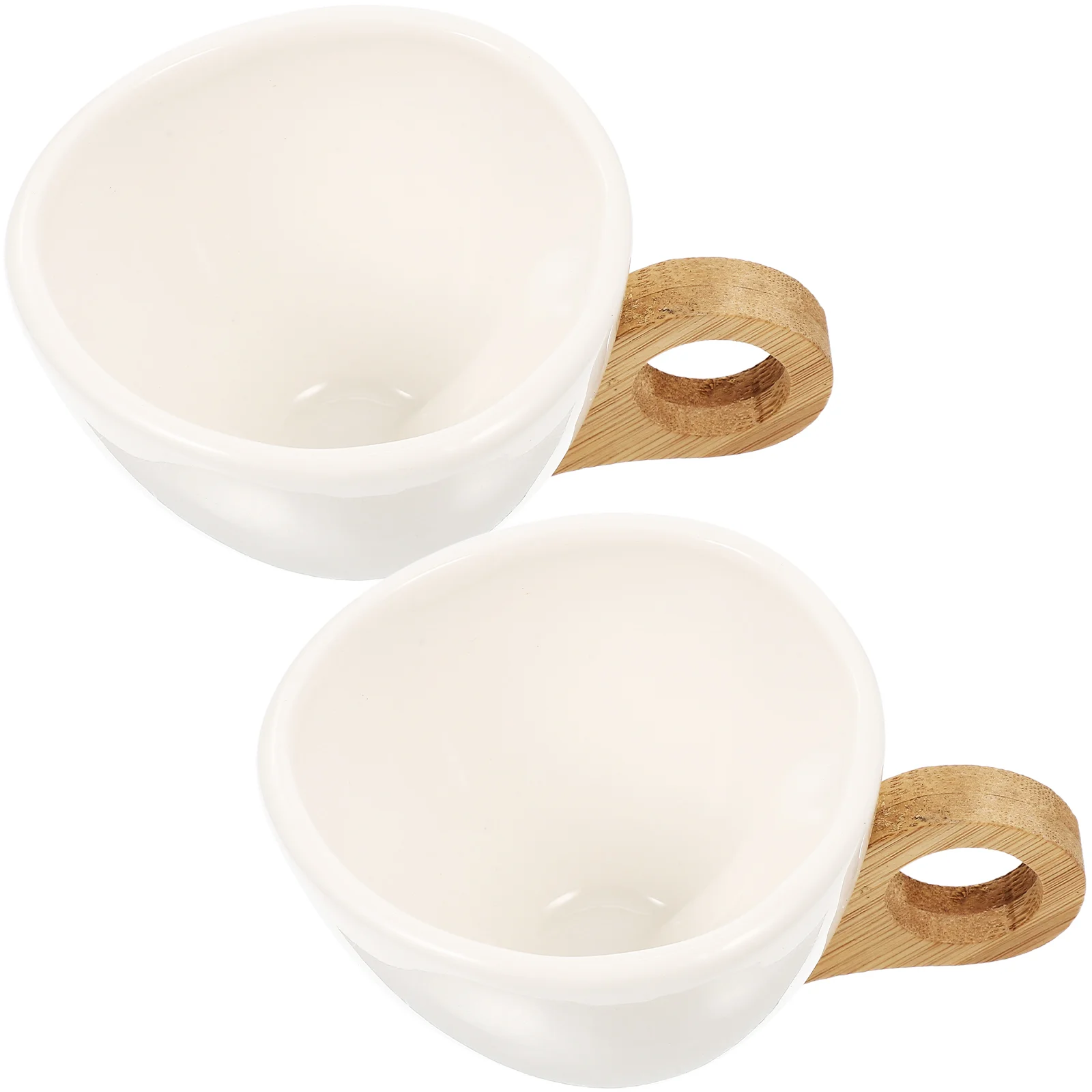 

2 Pcs Espresso Cups Set Mug Mens Gift Coffee Handle Pottery Drinking Reserve Teacup Italian