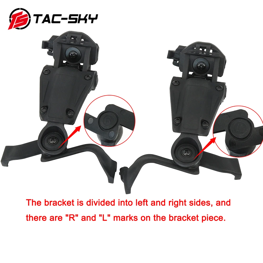TS TAC-SKY Tactical Helmet Rail Adapter ARC/WENDY/MTEK Rail Compatible with EARMOR M32-MOD3 / M32H-MOD3 Civilian Headset
