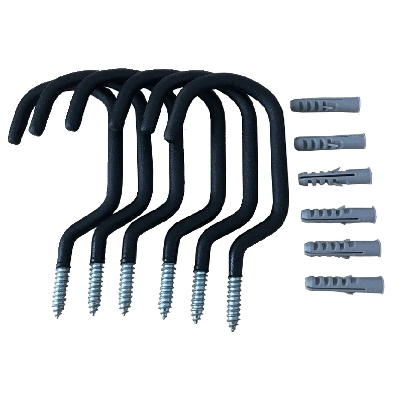 

Велосипедный настенный держатель, 6 шт./компл., настенный крючок для хранения в гараже, велосипедное крепление, аксессуары для велоспорта, 22 ...