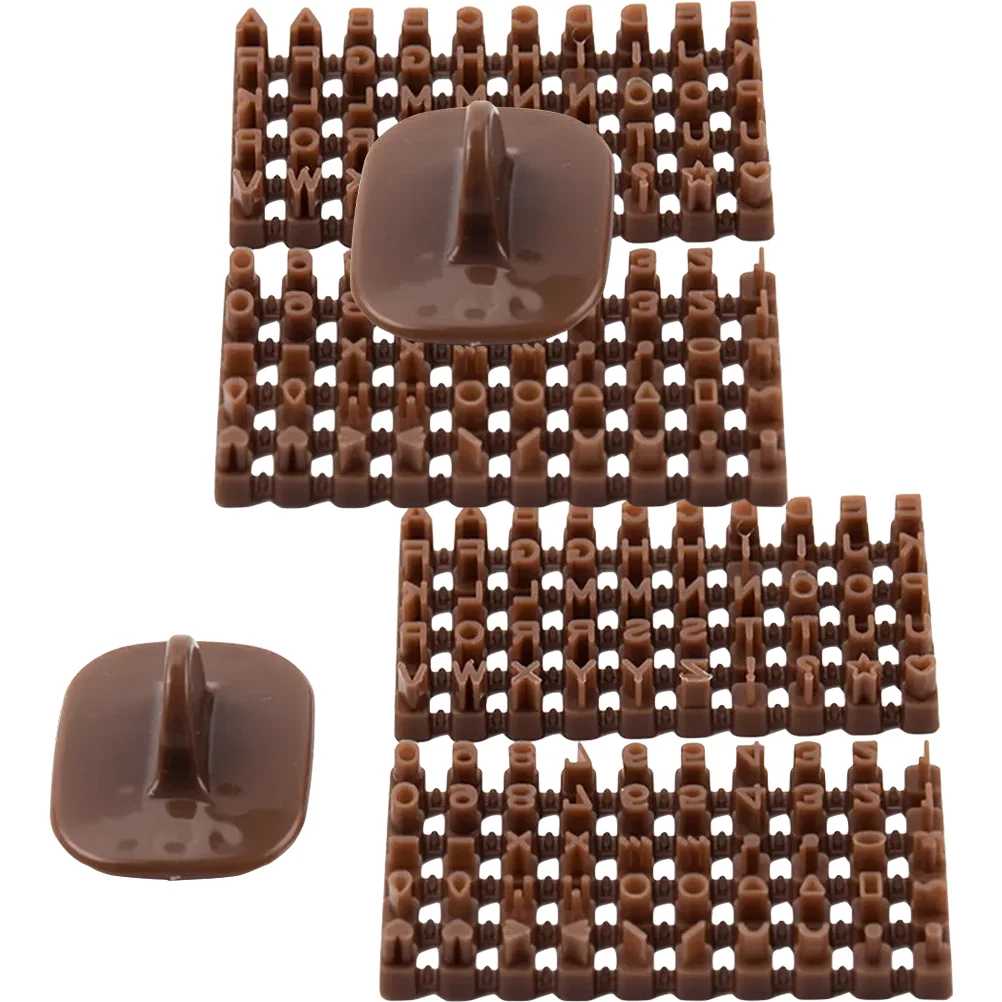 

2 Sets Letter Stencil Mini Tool Polymer Clay Stamps It Can Move Clay Crafts Material Plastic Polymer Clay Molds