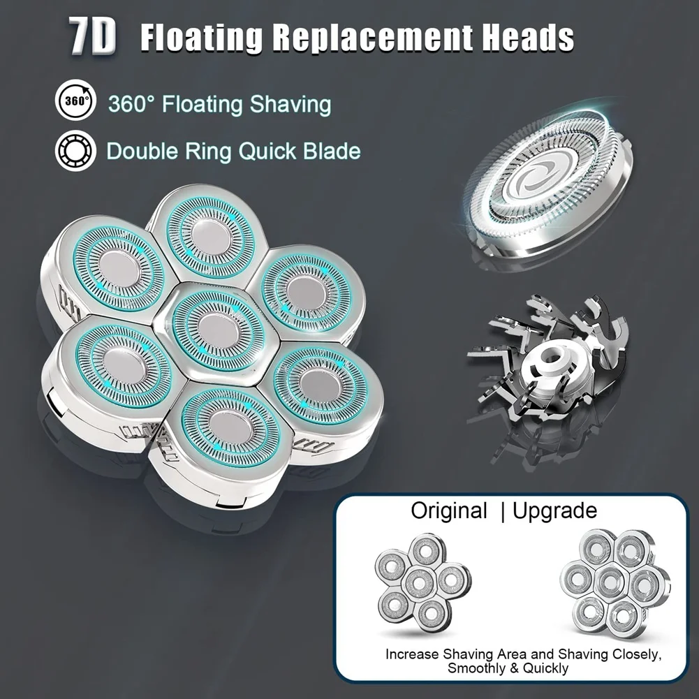7D сменная головка для электробритвы L водонепроницаемое лезвие бритвы гибкий