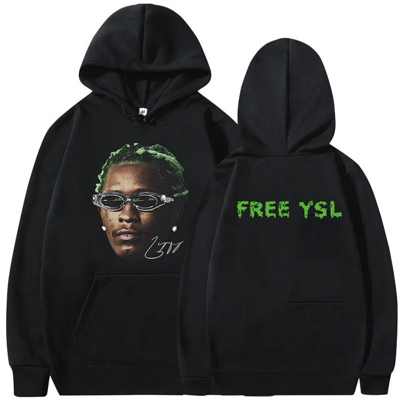 

Rapper Young Thug Green Rare Graphic Hoody Men's Hip Hop Rock Style Sweatshirt Unisex Fleece Oversized Hoodie Gothic Streetwear