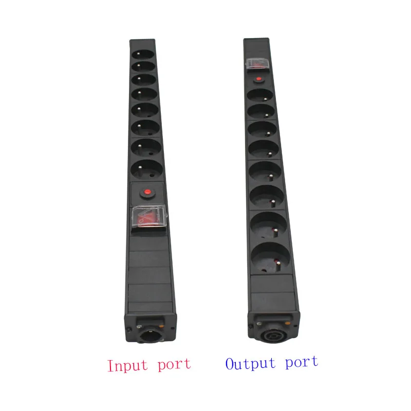 PDU удлинитель авиационный штекер 2-9AC французская розетка SAC3MPX SAC3FPX входной выход с управлением переключателем