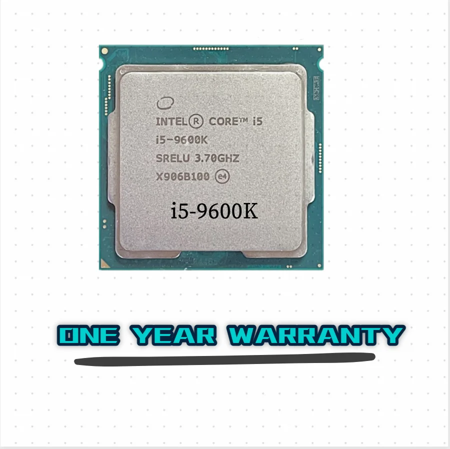 Intel Core i5-9600K i5 9600K 3.7 GHz Six-Core Six-Thread CPU Processor 9M 95W LGA 1151
