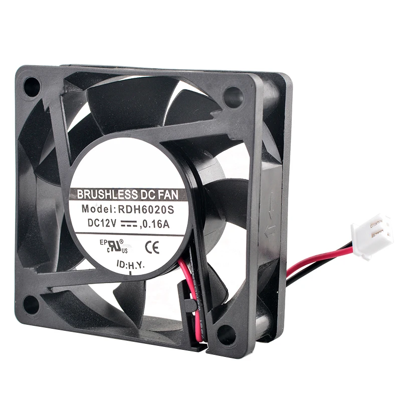 RDH6020S 6 см 60 мм вентилятор 60x60x20 DC12V 0 16A 2pin 4200 об/мин осевой охлаждения для блока