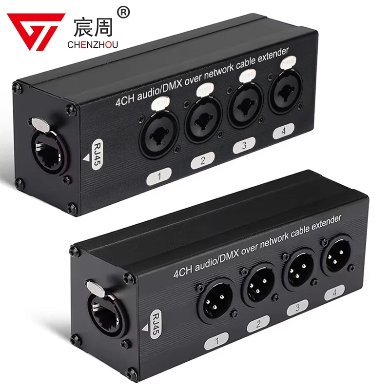 1 пара 4-канальных 3-контактных удлинителей аудиокабелей XLR или 6 3 мм с разъемом