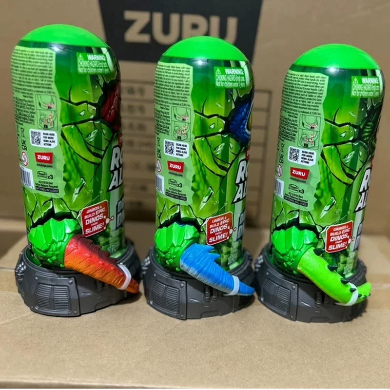 Фото Коллекционная фигурка динозавра Zuru Robo Alive Dino DNA Triceratops Surprise Blind Box Treasure Hunt — игрушка-сюрприз для коллекционеров, подарок №2