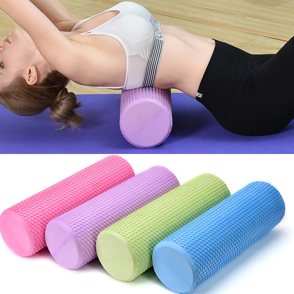 60/45*15cm Solid Yoga Column EVA Fitness Pilates Yoga Foam Roller blocks Train Gym Massage Grid Point Therapy Physio Exercise