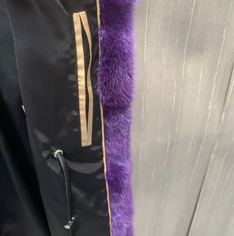 Женский Длинный жилет из натурального меха норки новый