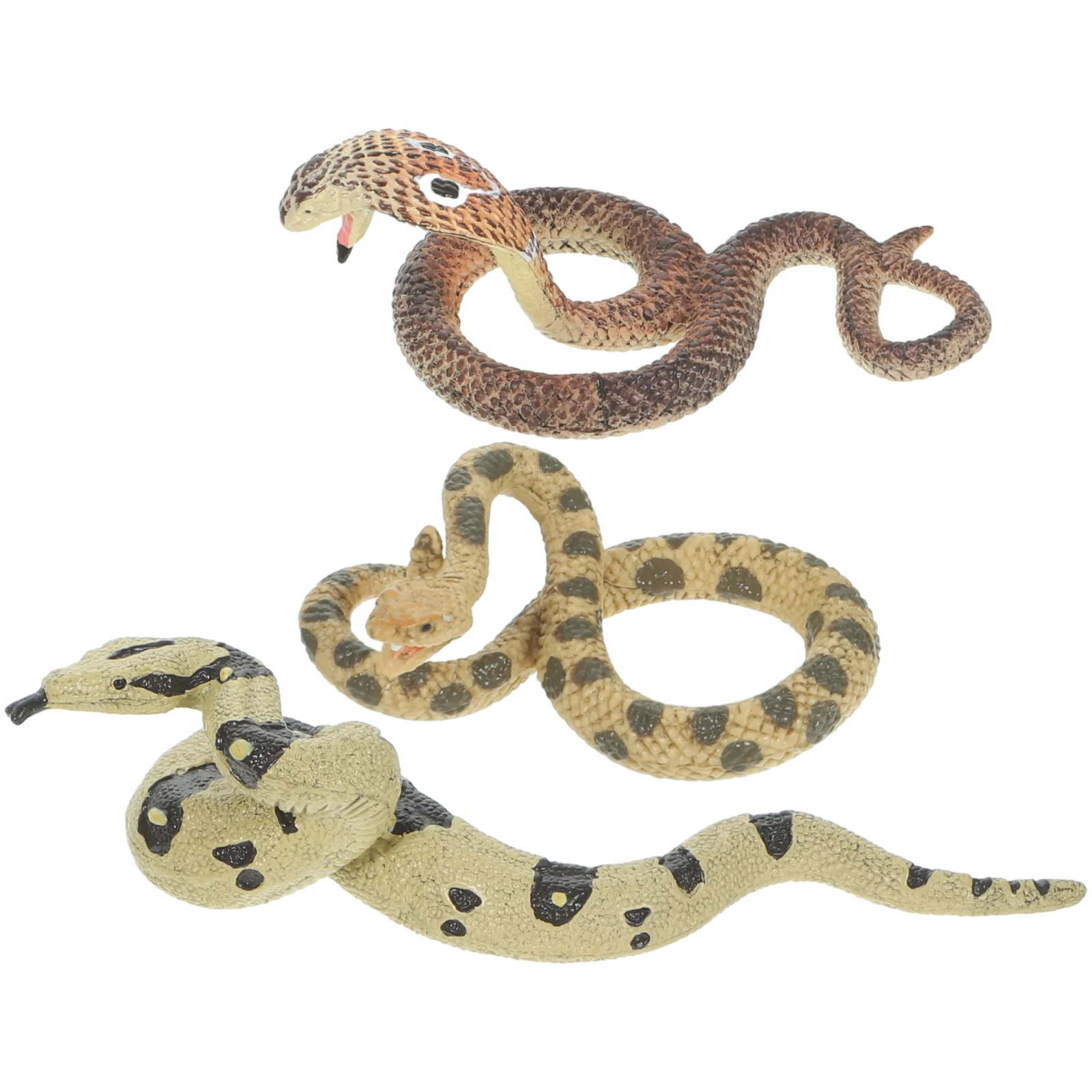 

Simulation Realistic Snake Figurines Simulated Props Lifelike Toys Model Adornment TPR Snakes Party Spoof Decoration Kids
