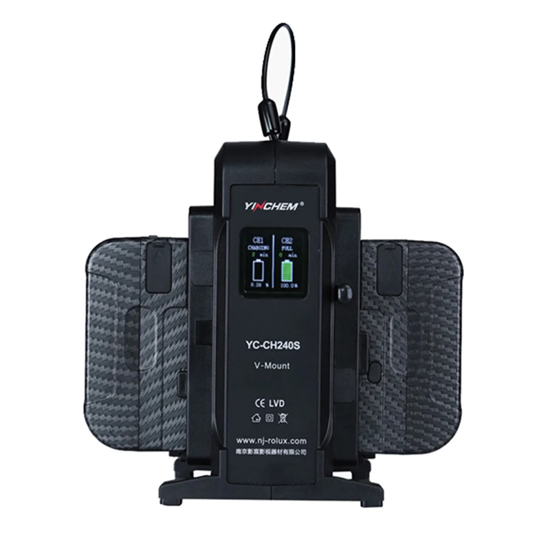 Двухканальное зарядное устройство для аккумулятора ROLUX YinChem YC-CH240S/A