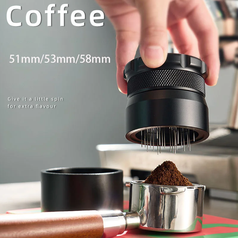 

51mm/53mm/58mm Stainless Steel Coffee Needle Cloth Powder Stirrer Agglomeration Broken Needle with Base Coffee Appliance