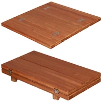 rectangular folding wing plain teak table top 660330x650mm 960480x890mm marine boat caravan rv