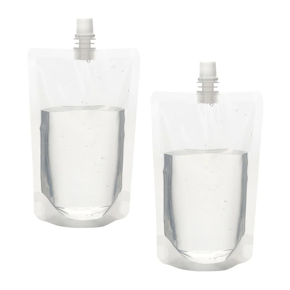 

Flask Pouch Bags Bag Drink Pouchesliquor Flasks Drinking Beverageout Takedisposable Cruise Clear Container Spoutliquid Reusable