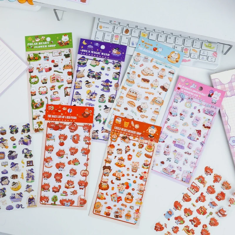 Фото 24PACK/ лот KAWAII кроличья сова носить наклейки животных милые скрапбукер DIY дневник декоративные канцелярские принадлежности наклейки альбом STICK LABEL №2