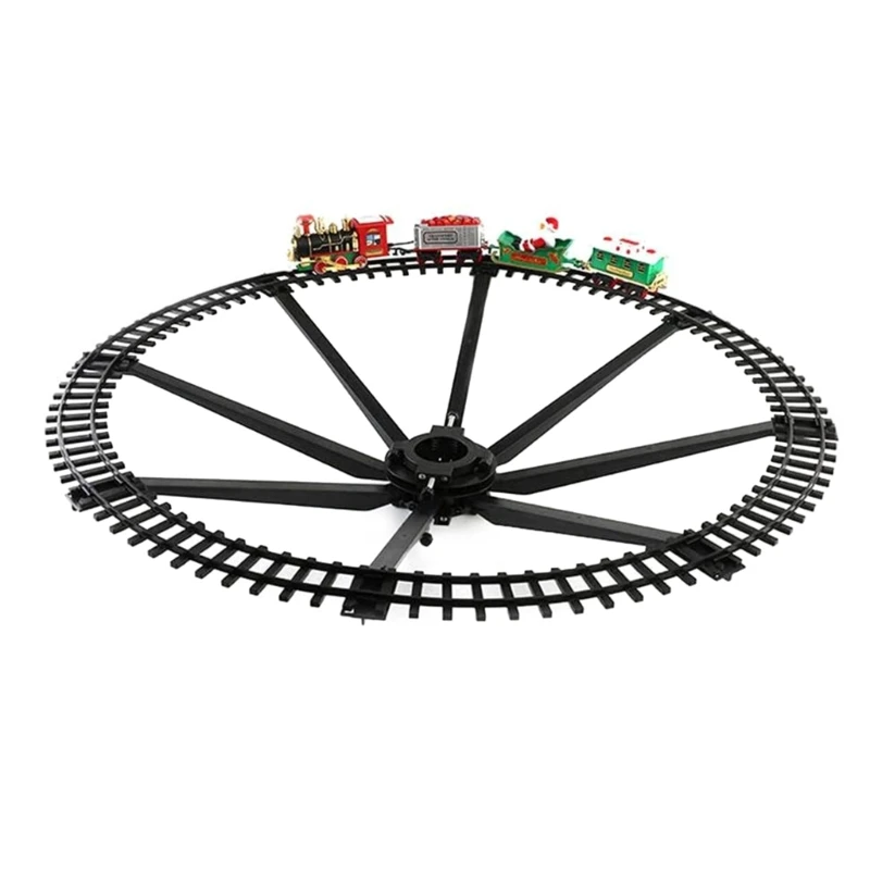 

Christmas Rail Car Toy Santa Claus Slide Music Toy Electric Car Toy for Kid Gift M89C