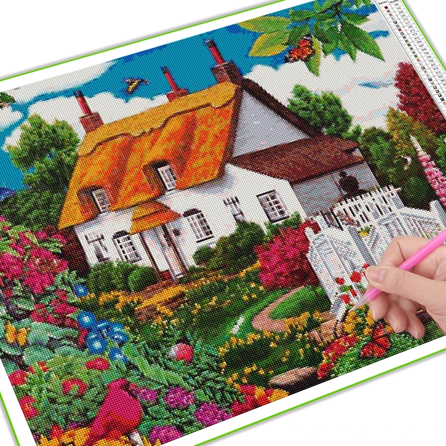 Детская мозаичная картина 5D алмазная вышивка квадратная круглая с изображением