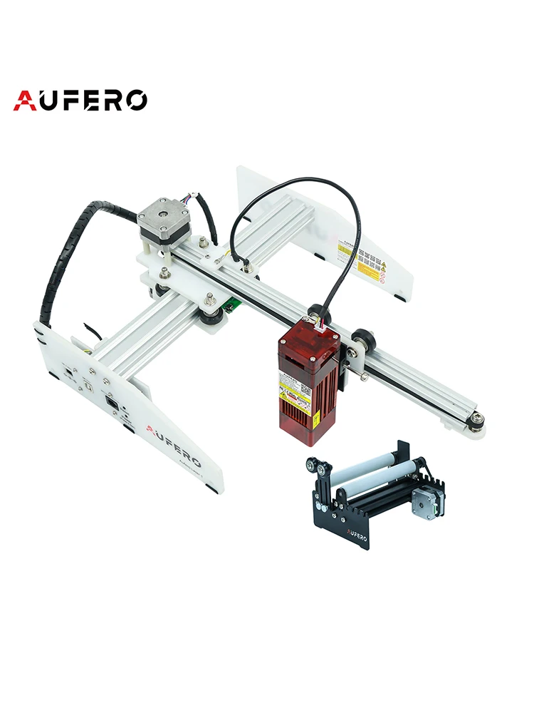 

New Aufero Wood Engraving Machine Eye Protection CNC Laser Engraving Cutting Machine Add Y-axis Rotary Roller Engraving Module