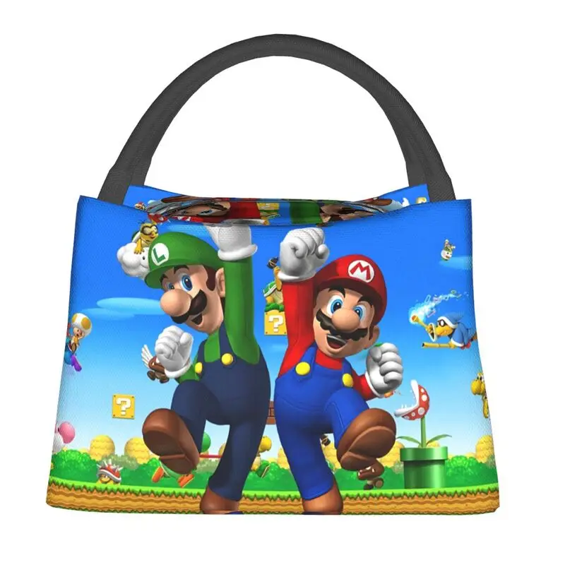 

Пользовательский мультяшный супер гриб игра Марио сумка для ланча женский термоохладитель изолированный Ланч-бокс для офиса путешествий