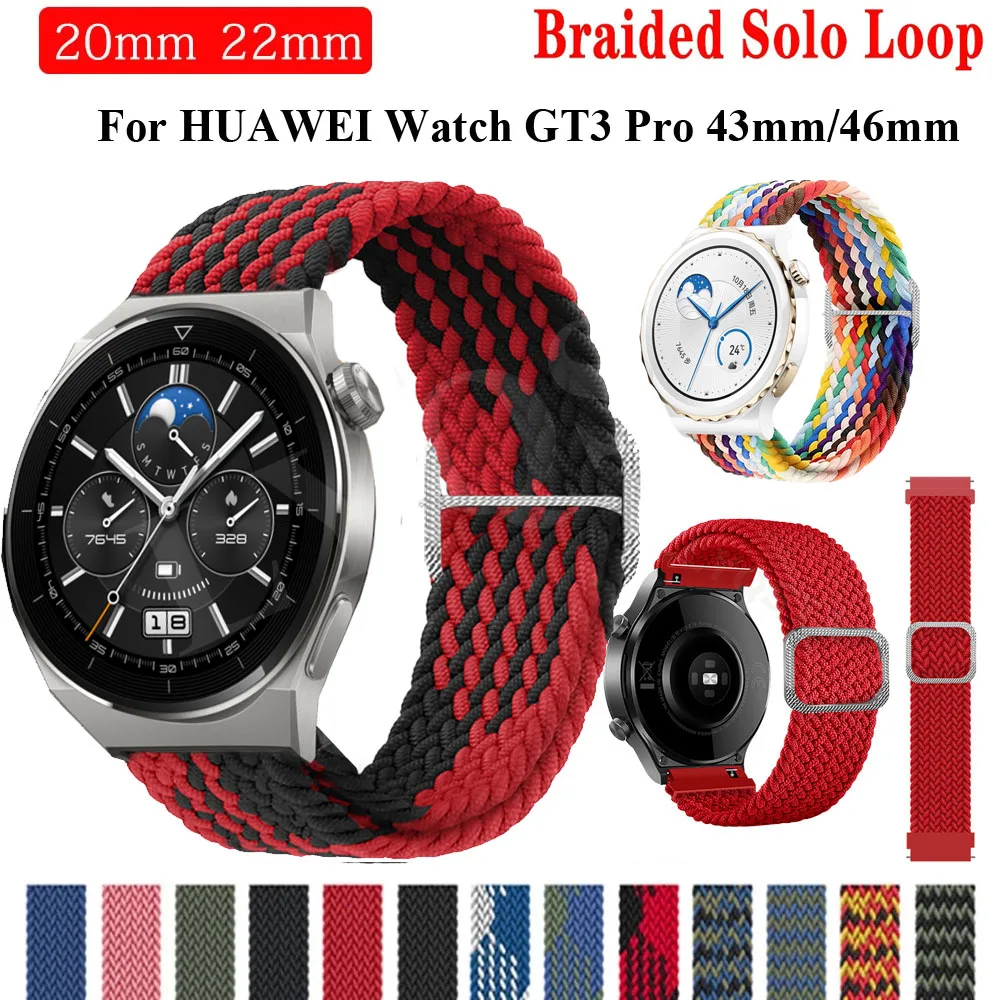 

Ремешок нейлоновый для наручных часов Huawei Watch GT2 GT3 GT 3 43 42 46 мм