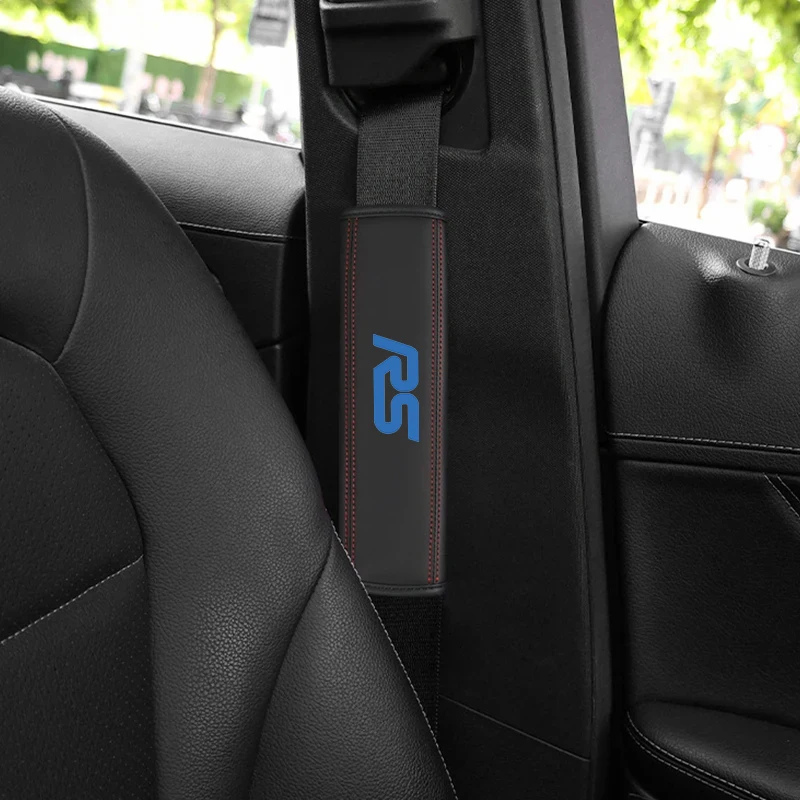 Наплечные чехлы из кожи наппа для ремня безопасности 2 шт. интерьер Honda RS эмблема