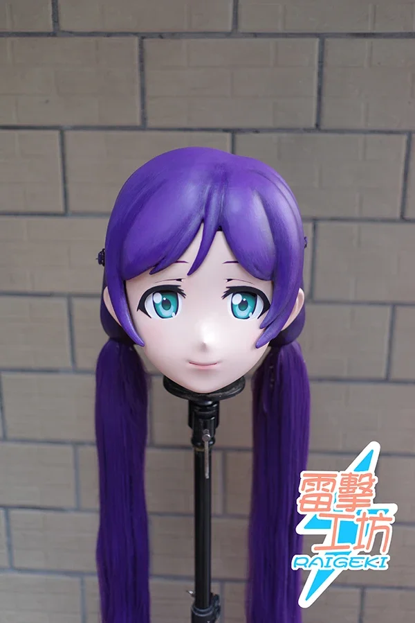 (RAIGEKI MAKS 88) Смола 2/3 Голова Трансвестит BJD DOLL Кигуруми Аниме LoveLive! Нозоми Тоджо