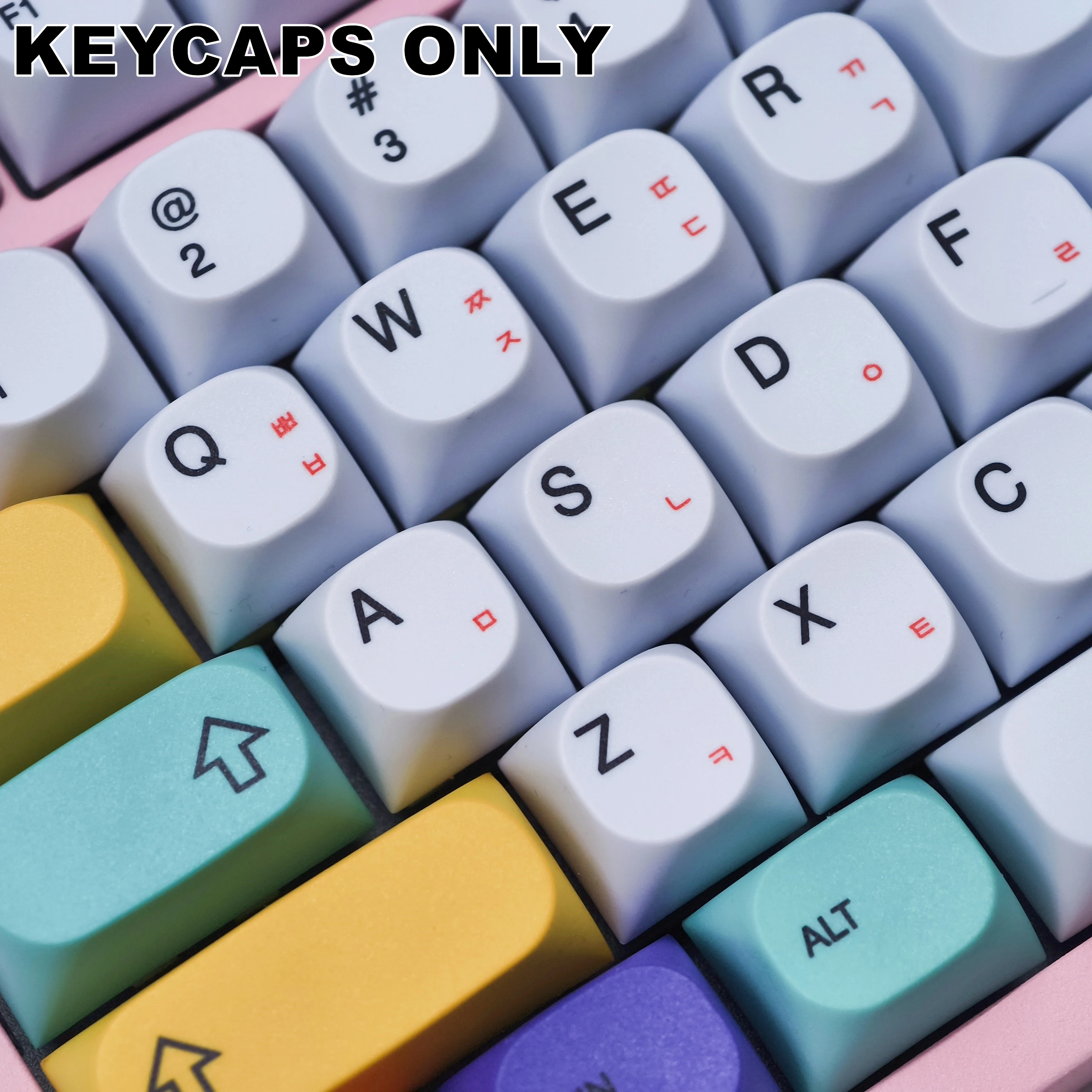 PFK 4 типа корейских раскладок PBT колпачки для клавиш MA Profile с сублимированной