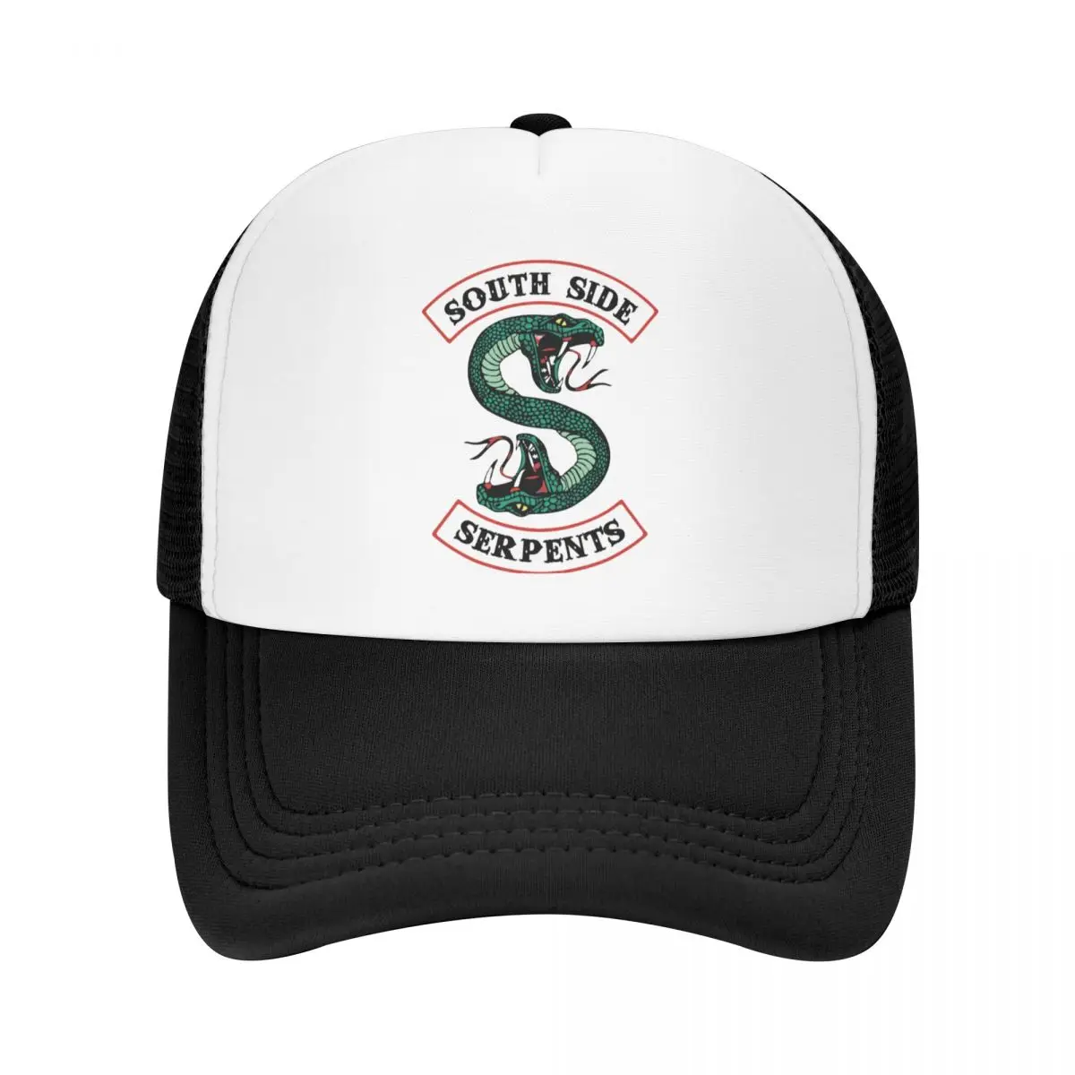 

Punk Unisex Riverdale South Side Serpent Snake Baseball Cap Trucker Hat Adult Adjustable Men Women Sports Snapback Caps