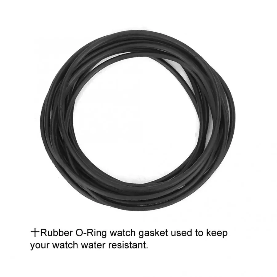 200PCS/set Watch O-Ring Waterproof Rubber Watch Back Cover Gaskets Watch Repair Tool for Watchmaker Thickness 0.5mm 0.6mm 0.7mm