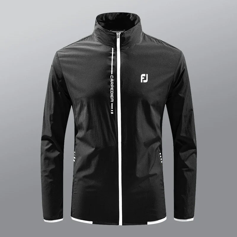 

Men's Golf Sunscreen Suit Summer Golf Jacket Men's Outdoor Sports Golf Set Windproof Lightweight Breathable Zipper Fishing Jacke