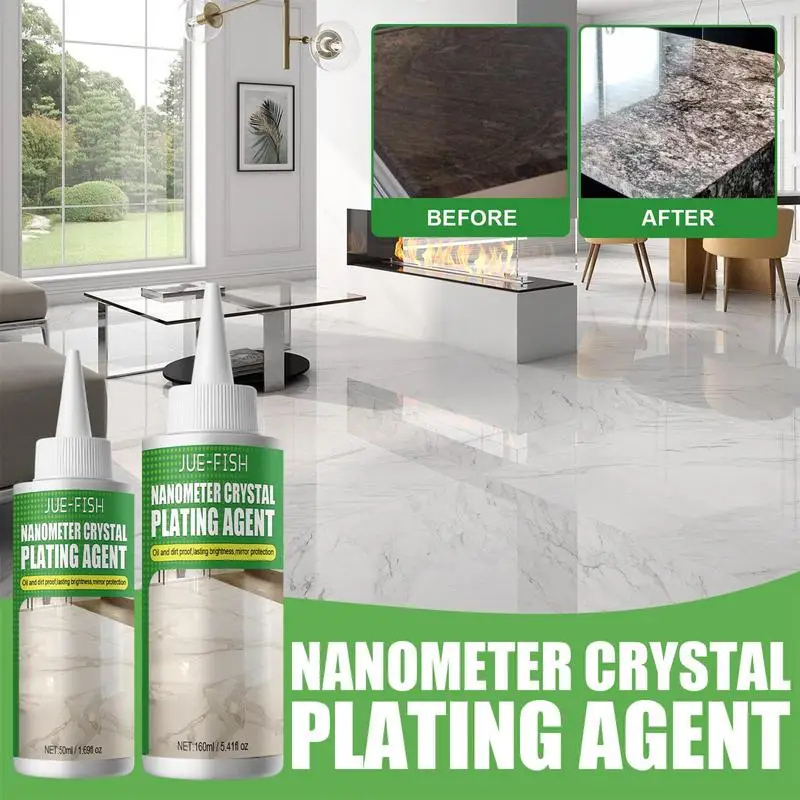 

Stone Crystal Plating Agent Stone Nanocrystal Coating Granite Cleaner Marble Polishing Tiles Restoration Agent For Home Kitchen