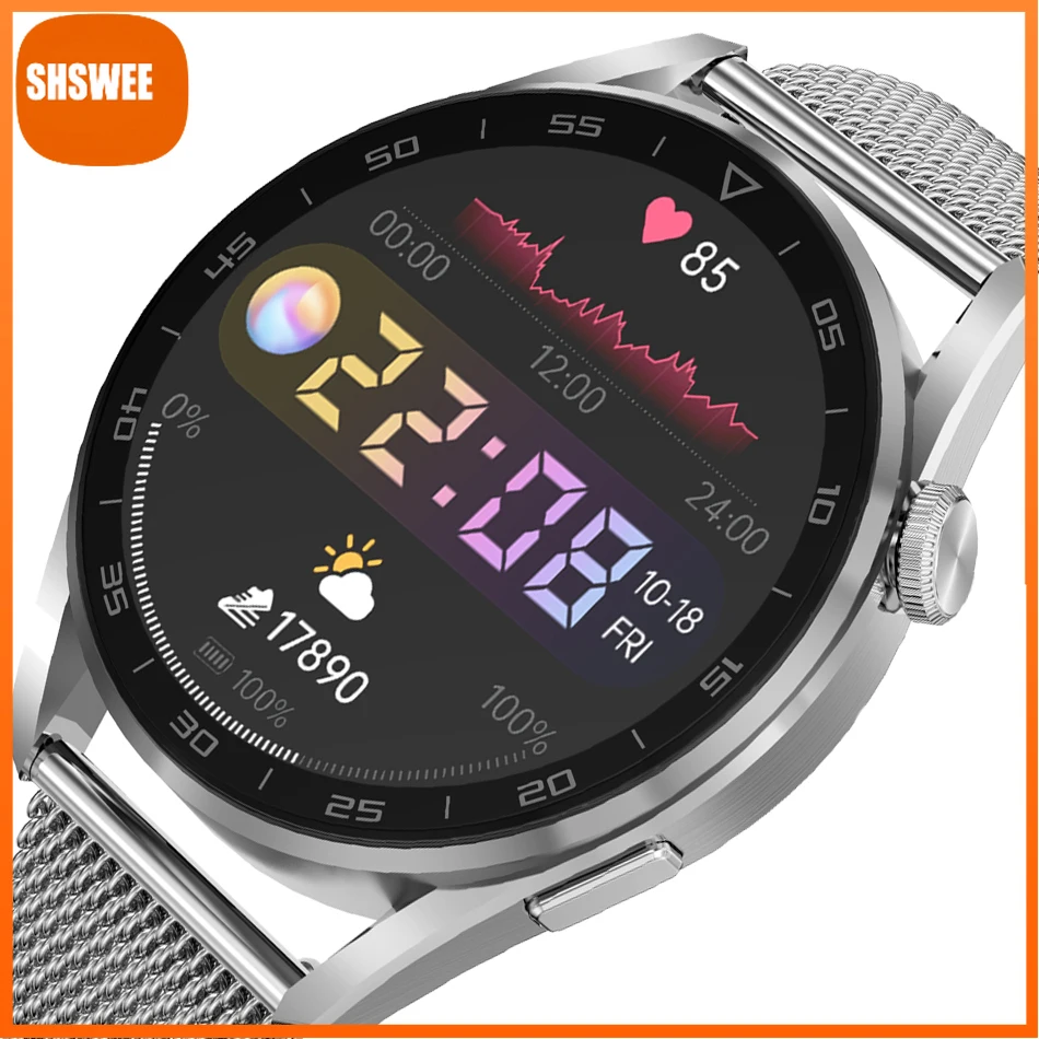 

Смарт-часы мужские водонепроницаемые, IP68, с кнопкой вращения