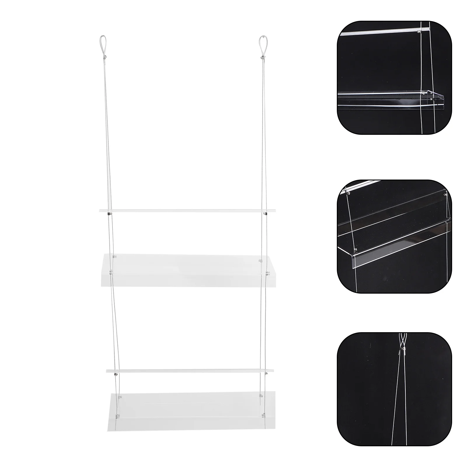 

Acrylic Hanging Flower Pot Holder Acrylic Rack Balcony Hanging Storage Rack