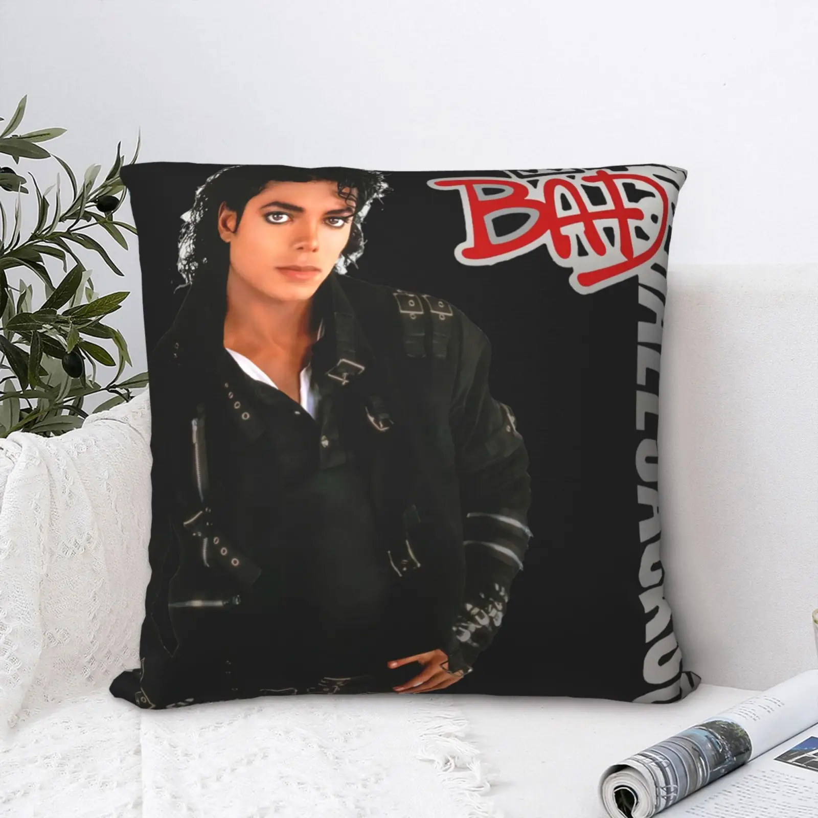 

Michael Jackson Bad 25Th Anniversary Pillow Case Cushion Cover Pillow Pillow Covers Decorative Pillowcases Pillows Pillow Case