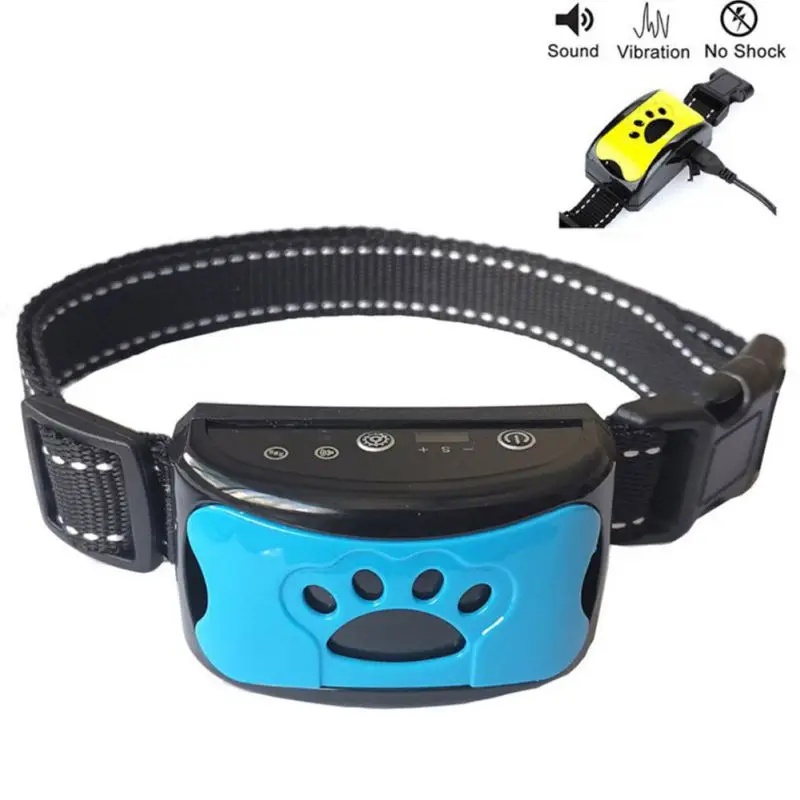 

Waterproof Pet Dog Anti Barking Device USB Electric Ultrasonic Dogs Training Collar Dog Stop Barking Vibration Collar Free Ship