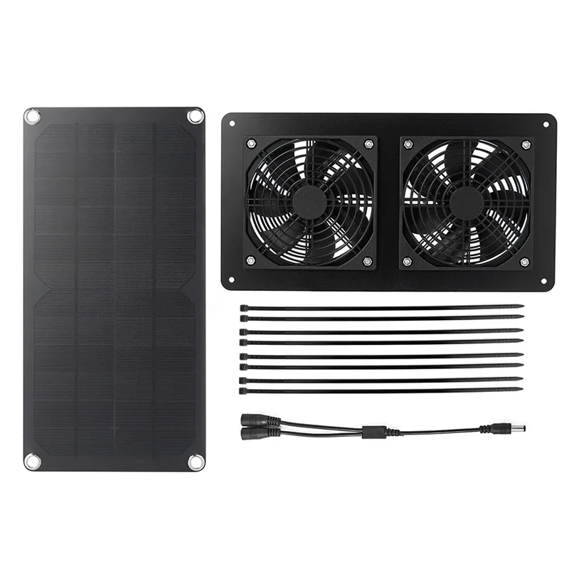 30 Вт 12 В солнечный вытяжной вентилятор 6-дюймовый мини-вентилятор с питанием от