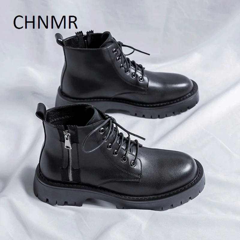 

Men's Boots Fashion Trendy All-match Non-slip Comfortable Wear-Resistant Thick Bottom Popular Model Spring and Autumn Main Push