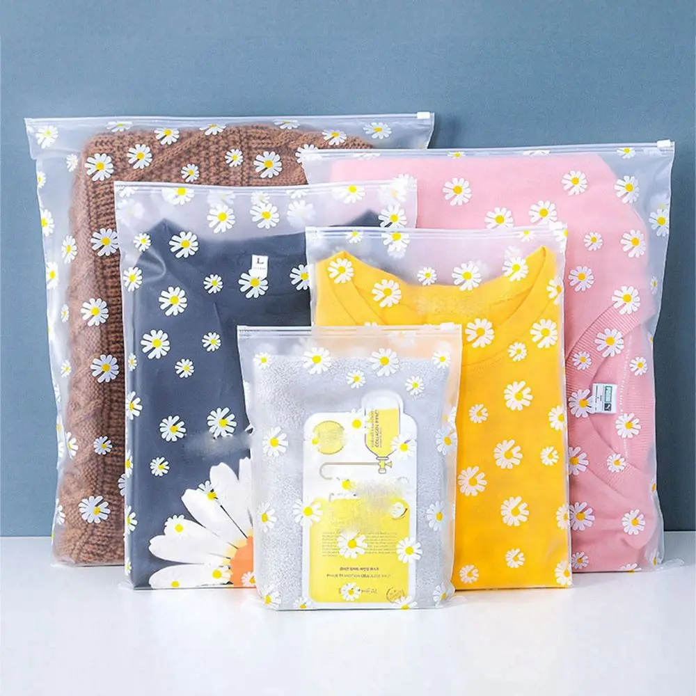 

1Pc Portable Flower Travel Makeup Storage Waterproof Shoes Bag Organizer Pouch Plastic Packing Bag Cloth Bag Zip Lock Storage