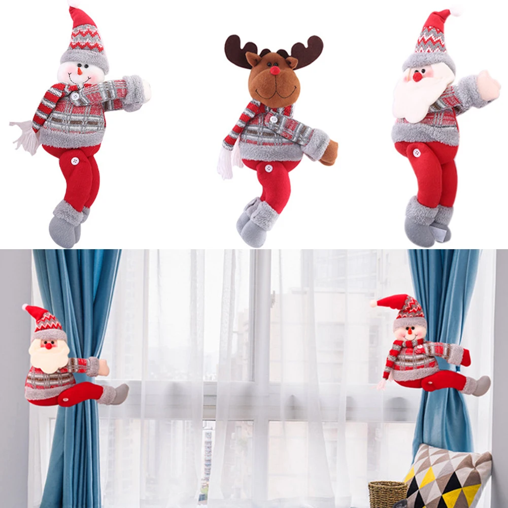 

Christmas Curtain Tiebacks Decorative Curtain Buckle Curtain Tie Backs Holdbacks Christmas Decor Curtain Holder Accessories