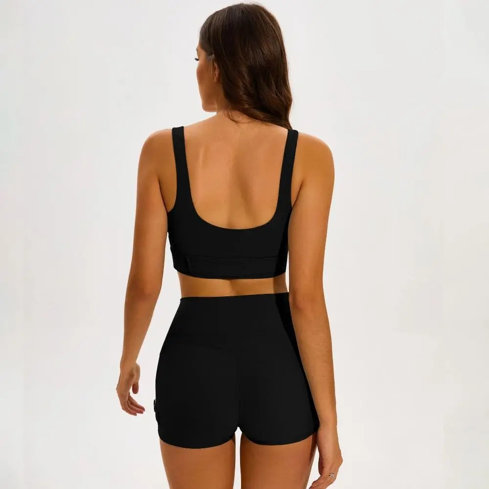 Удобный байкерский шикарный стильный женский спортивный бюстгальтер без