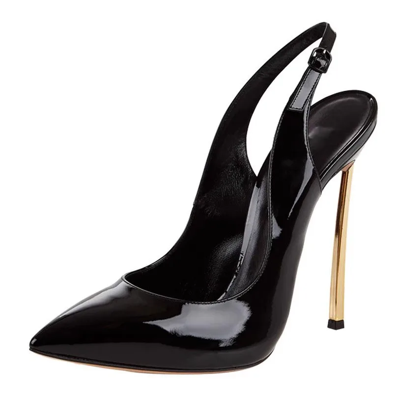 Розовый белый лакированный кожаный ремешок на спине туфли-лодочки каблуке 10 см с