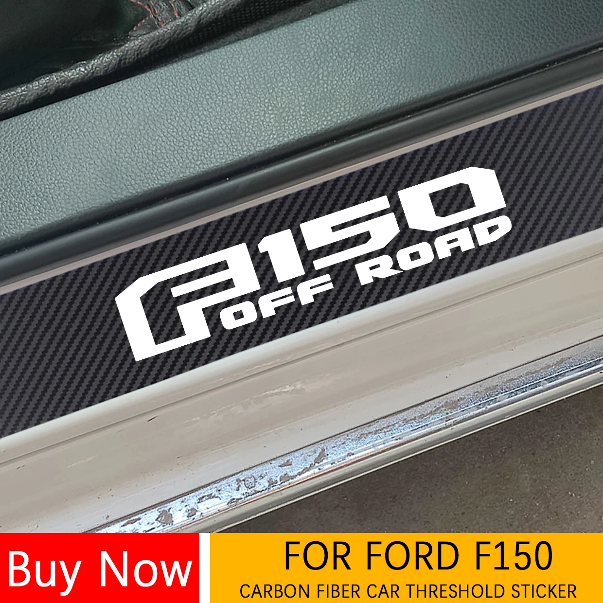 Для пикапов FORD F150 XLT F250 F350 F450 F550 F650 углеродное волокно Автомобильная дверная пороговая педаль накладка наклейки аксессуары