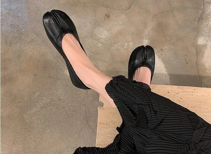 Туфли женские кофейные однотонные Мягкая Натуральная Воловья кожа низкий верх с