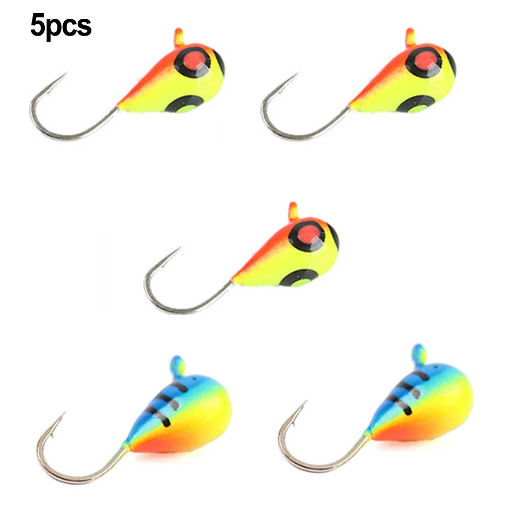 

5pcs Tungsten Ice Fishing Jig Winter Fishing Baits Ice Fishing Bait Iscas Pesca Fishing Tackle Gear Accessories