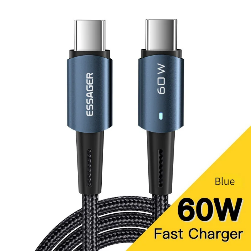 

Echome Fast Charge Data Cable100W 60W Suitable for Mobile Phone Iphone Huawei Xiaomi Tablet 5APD Charge Cable Type-c Double Head