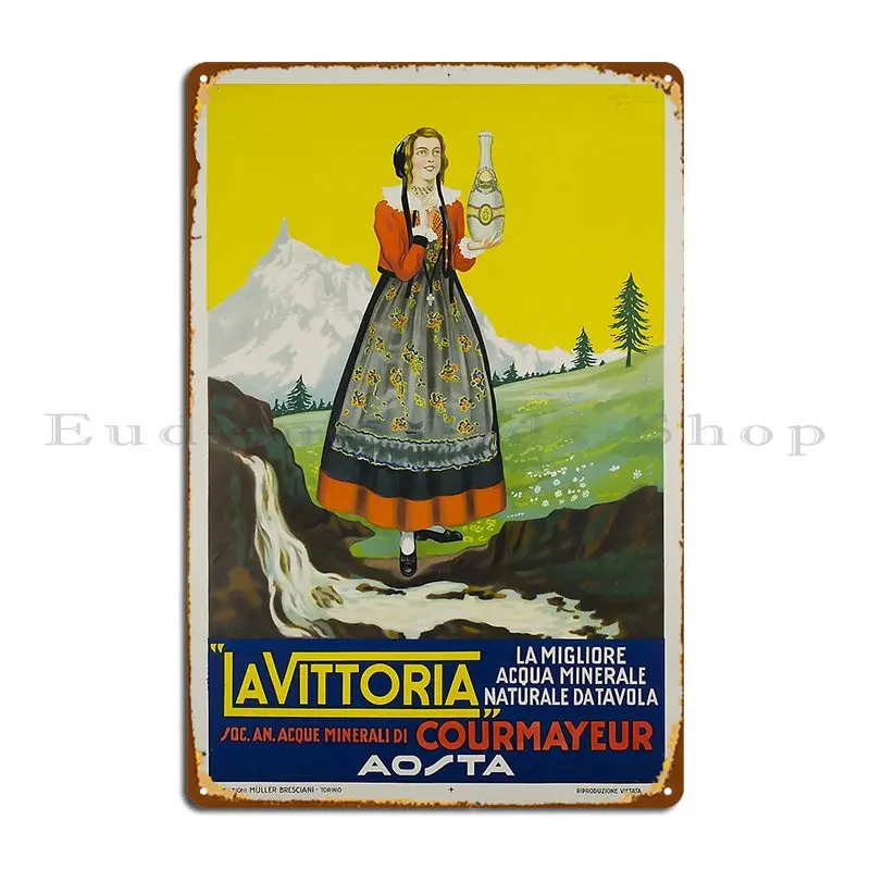 Постер La Vittoria из воды и минерали металлический знак для гостиной роспись